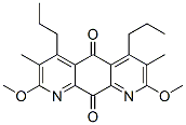 2,8-Dimethoxy-3,7-dimethyl-4,6-dipropylpyrido[3,2-g]quinoline-5,10-dione Struktur