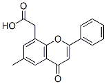 6-methylflavone-8-acetic acid Struktur