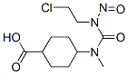 4-((((2-chloroethyl)nitrosoamino)carbonyl)methylamino)cyclohexanecarboxylic acid Struktur