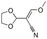 1,3-Dioxolane-2-acetonitrile,  -alpha--(methoxymethylene)- Struktur