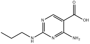 5-Pyrimidinecarboxylic acid, 4-amino-2-(propylamino)- (9CI) Struktur