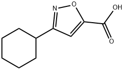 3-cyclohexylisoxazole-5-carboxylic acid(SALTDATA: FREE) Struktur