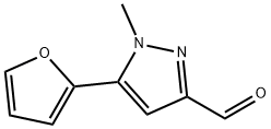 5-(2-FURYL)-1-METHYL-1H-PYRAZOLE-3-CARBALDEHYDE Struktur