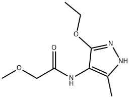 Acetamide, N-(3-ethoxy-5-methyl-1H-pyrazol-4-yl)-2-methoxy- (9CI) Struktur