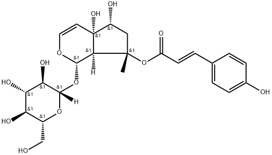 8-P-COUMAROYL-HARPAGIDE Struktur