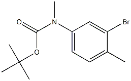 (3-BroMo-4-Methyl-phenyl)-Methyl-carbaMic acid tert-butyl ester Struktur