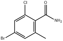 4-Bromo-2-chloro-6-methyl-benzamide Struktur