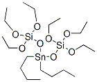 6,6-dibutyl-4,4,8,8-tetraethoxy-3,5,7,9-tetraoxa-4,8-disila-6-stannaundecane Struktur