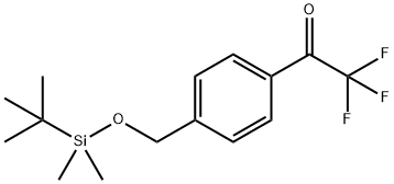 1-[4-[[[(1,1-DiMethylethyl)diMethylsilyl]oxy]Methyl]phenyl]-2,2,2-trifluoro-ethanone Struktur