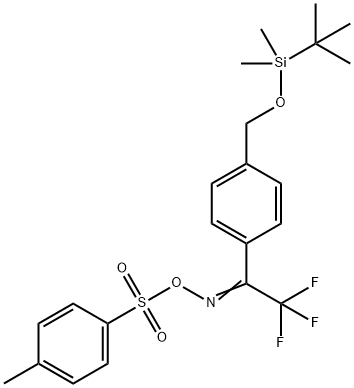 1-[4-[[[(1,1-DiMethylethyl)diMethylsilyl]oxy]Methyl]phenyl]-2,2,2-trifluoro-ethanone O-[(4-Methylphenyl)sulfonyl]oxiMe Struktur