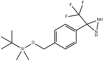 3-[4-[[[(1,1-DiMethylethyl)diMethylsilyl]oxy]Methyl]phenyl]-3-(trifluoroMethyl)-diaziridine Struktur