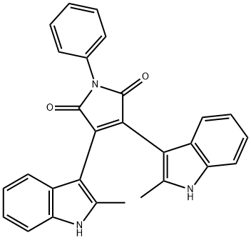 3,4-BIS-(2-METHYL-1H-INDOL-3-YL)-1-PHENYL-PYRROLE-2,5-DIONE Struktur