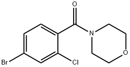 (4-Bromo-2-chlorophenyl)(morpholino)methanone Struktur