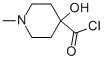 4-Piperidinecarbonyl chloride, 4-hydroxy-1-methyl- (9CI) Struktur