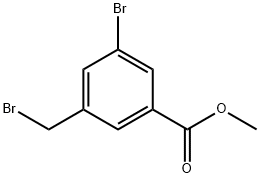 METHYL 3-BROMO-5-(BROMOMETHYL)BENZOATE Struktur