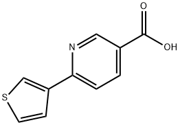 6-(Thiophen-3-yl)-nicotinic acid Struktur