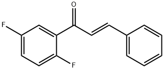 2-PROPEN-1-ONE, 1-(2,5-DIFLUOROPHENYL)-3-PHENYL-, (2E)- Struktur