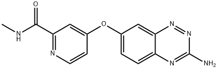 2-PyridinecarboxaMide, 4-[(3-aMino-1,2,4-benzotriazin-7-yl)oxy]-N-Methyl- Struktur