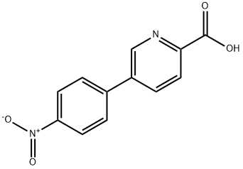 5-(4-Nitrophenyl)-picolinic acid Struktur