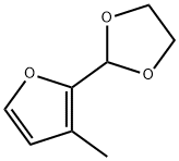 1,3-Dioxolane,  2-(3-methyl-2-furanyl)- Struktur