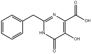 2-BENZYL-5,6-DIHYDROXY-PYRIMIDINE-4-CARBOXYLIC ACID Structure