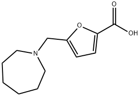 5-(azepan-1-ylmethyl)-2-furoic acid Struktur