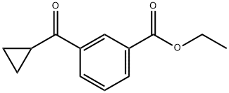 3-CARBOETHOXYPHENYL CYCLOPROPYL KETONE Struktur