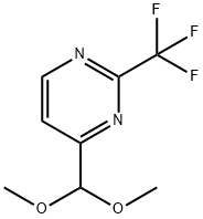 4-DIMETHOXYMETHYL-2-TRIFLUOROMETHYL-PYRIMIDINE Struktur