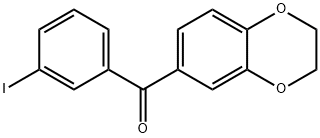 3,4-(ETHYLENEDIOXY)-3'-IODOBENZOPHENONE Struktur