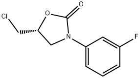 (5R)-5-(Chloromethyl)-3-(3-fluorophenyl)-2-oxazolidinone Struktur