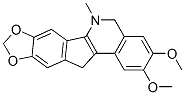 2,3-dimethoxy-6-methyl-8,9-(methylenedioxy)-11H-indeno(1,2-c)isoquinoline Struktur