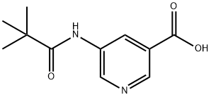 5-(2,2-DIMETHYL-PROPIONYLAMINO)-NICOTINIC ACID Struktur