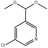 3-CHLORO-5-DIMETHOXYMETHYL-PYRIDINE Struktur