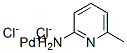 6-methyl-2-aminopyridine palladium dichloride Struktur