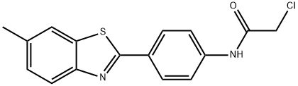 2-CHLORO-N-[4-(6-METHYL-1,3-BENZOTHIAZOL-2-YL)PHENYL]ACETAMIDE Struktur