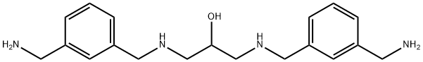 1,3-bis[[[3-(aminomethyl)phenyl]methyl]amino]propan-2-ol Struktur