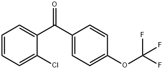 2'-chloro-4-trifluoromethoxybenzophenone Struktur