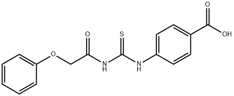 4-[[[(PHENOXYACETYL)AMINO]THIOXOMETHYL]AMINO]-BENZOIC ACID Struktur