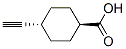 Cyclohexanecarboxylic acid, 4-ethynyl-, trans- (9CI) Struktur