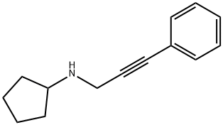 N-(3-PHENYLPROP-2-YNYL)CYCLOPENTANAMINE Struktur