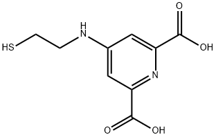 4-(N-(2-mercaptoethyl))aminopyridine-2,6-dicarboxylic acid Struktur