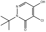 4-CHLORO-2-(1,1-DIMETHYLETHYL)-5-HYDROXY-3(2H)-PYRIDAZINONE Struktur