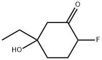 Cyclohexanone,  5-ethyl-2-fluoro-5-hydroxy- Struktur