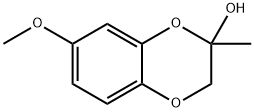 1,4-Benzodioxin-2-ol,  2,3-dihydro-7-methoxy-2-methyl- Struktur