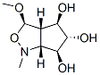 1H-Cyclopentcisoxazole-4,5,6-triol, hexahydro-3-methoxy-1-methyl-, 3R-(3.alpha.,3a.alpha.,4.alpha.,5.beta.,6.alpha.,6a.alpha.)- Struktur