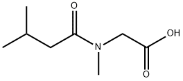 2-(methyl-(3-methylbutanoyl)amino)acetic acid Struktur