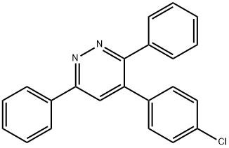 PYRIDAZINE, 4-(4-CHLOROPHENYL)-3,6-DIPHENYL- Struktur