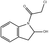 1H-Indol-2-ol, 1-(chloroacetyl)-2,3-dihydro- (9CI) Struktur