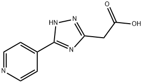 (5-pyridin-4-yl-4H-1,2,4-triazol-3-yl)acetic acid(SALTDATA: H2O) Struktur