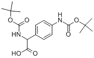 TERT-BUTOXYCARBONYLAMINO-(4-TERT-BUTOXYCARBONYLAMINO-PHENYL)-ACETIC ACID Struktur